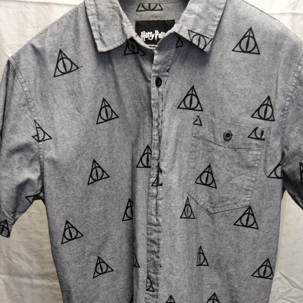 Deathly Hallows Short Sleeve button down